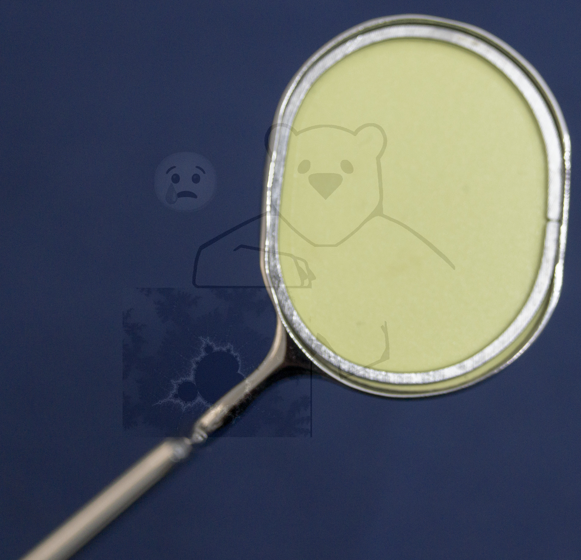 Röntgenspiegel "Röntgen-Freund", Ansicht von hinten